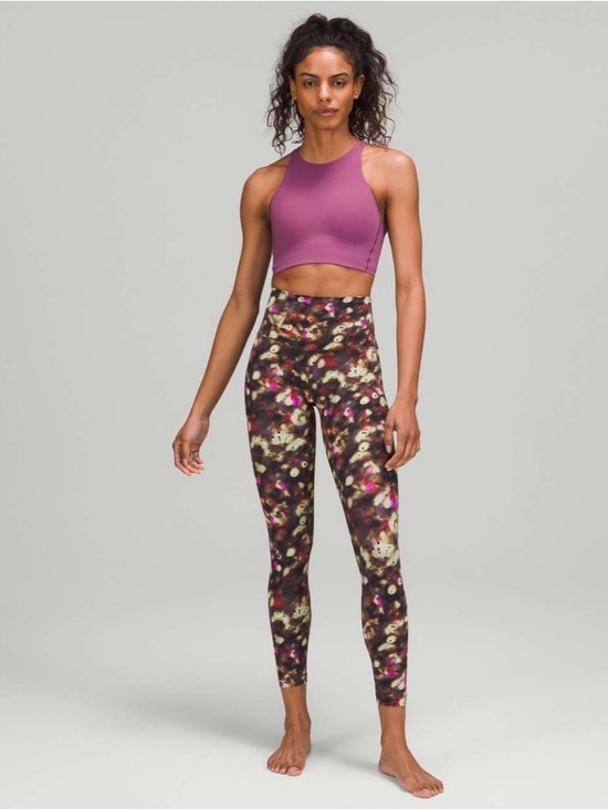 lululemon athletica Pants - Lululemon Align High-Rise Pant 25"Soft Focus Splatter Green Multi High-Waist Sz6